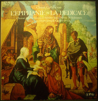 Lp L'epiphanie - The Dedication, Gregorian Chant, Monks of the Abbey, Vg+/m-