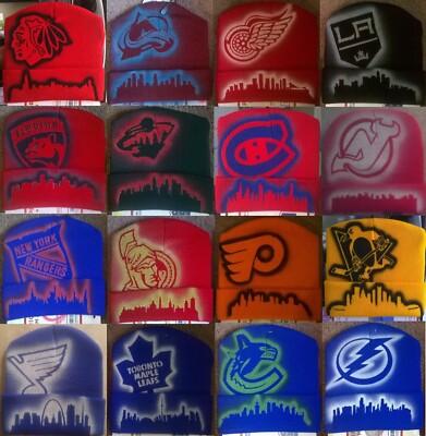 Custom Airbrushed Beanie NHL