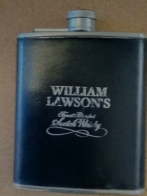 William Lawson s Finest Blended Scotch Whiskey Edelstahl Flachmann 