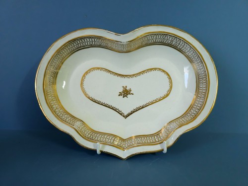 Chamberlain Worcester Heart-shaped dessert dish c.1800 - Picture 2 of 21