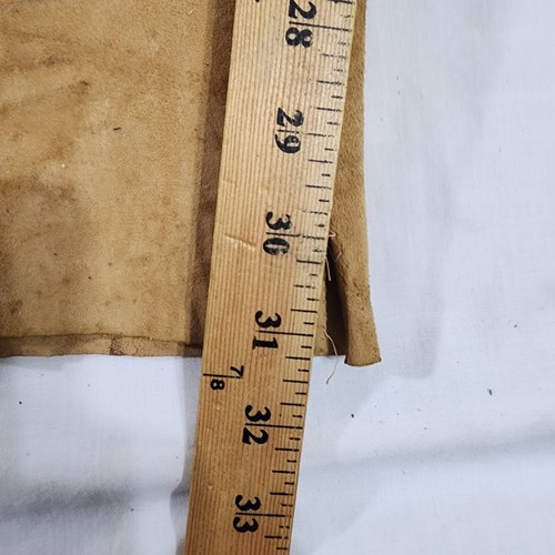 Bootcut Pants Genuine Suade Brown Leather Womens 26 X31 High Waist Vintage - Picture 10 of 24