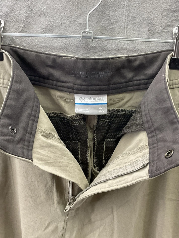 Columbia 裤子男式尺寸 32W 32L omni 防护高级驱赶远足卡其色 — 第 4/4 张图片
