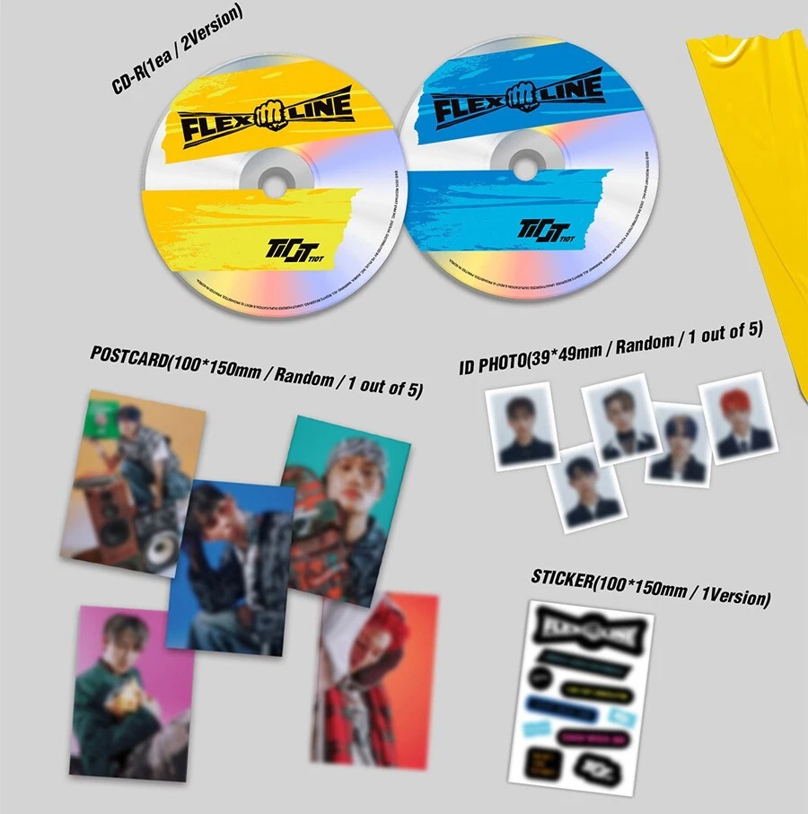 TIOT FLEX LINE Mini Album PHOTO BOOK 2 Ver SET/2CD+2 Book+6 Card+2