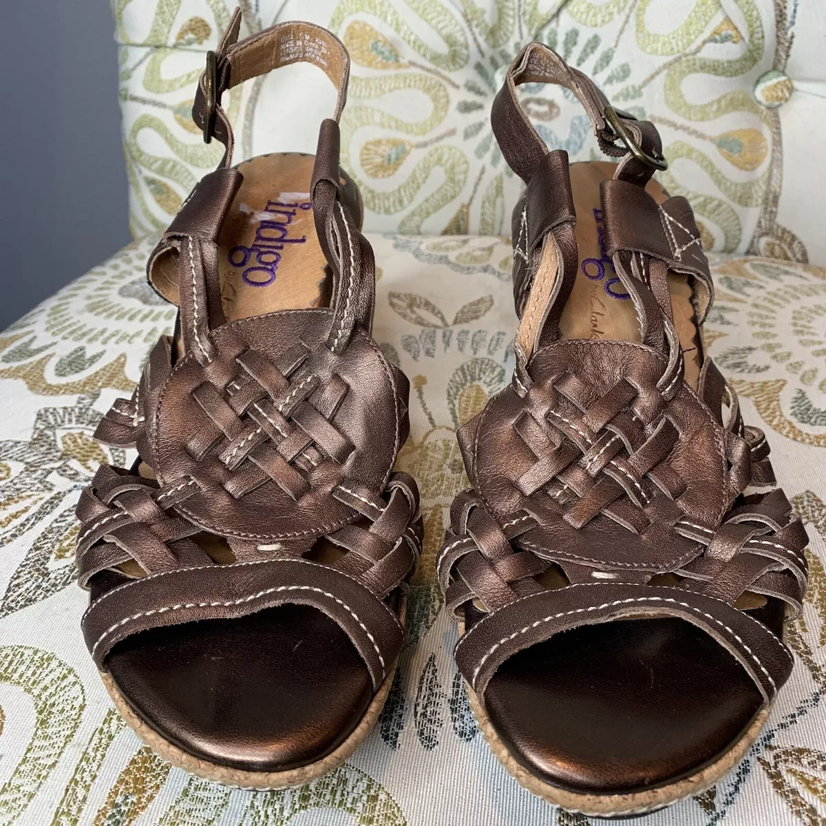 Clarks sales indigo wedge