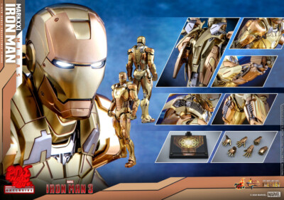HotToys MMS586D36 1/6 Iron Man 20th Anniversary MK21 Action Figure