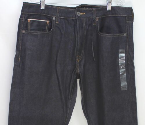 American Eagle Men's Slim Jeans Raw Denim Blue Size 36x30 - Picture 3 of 6