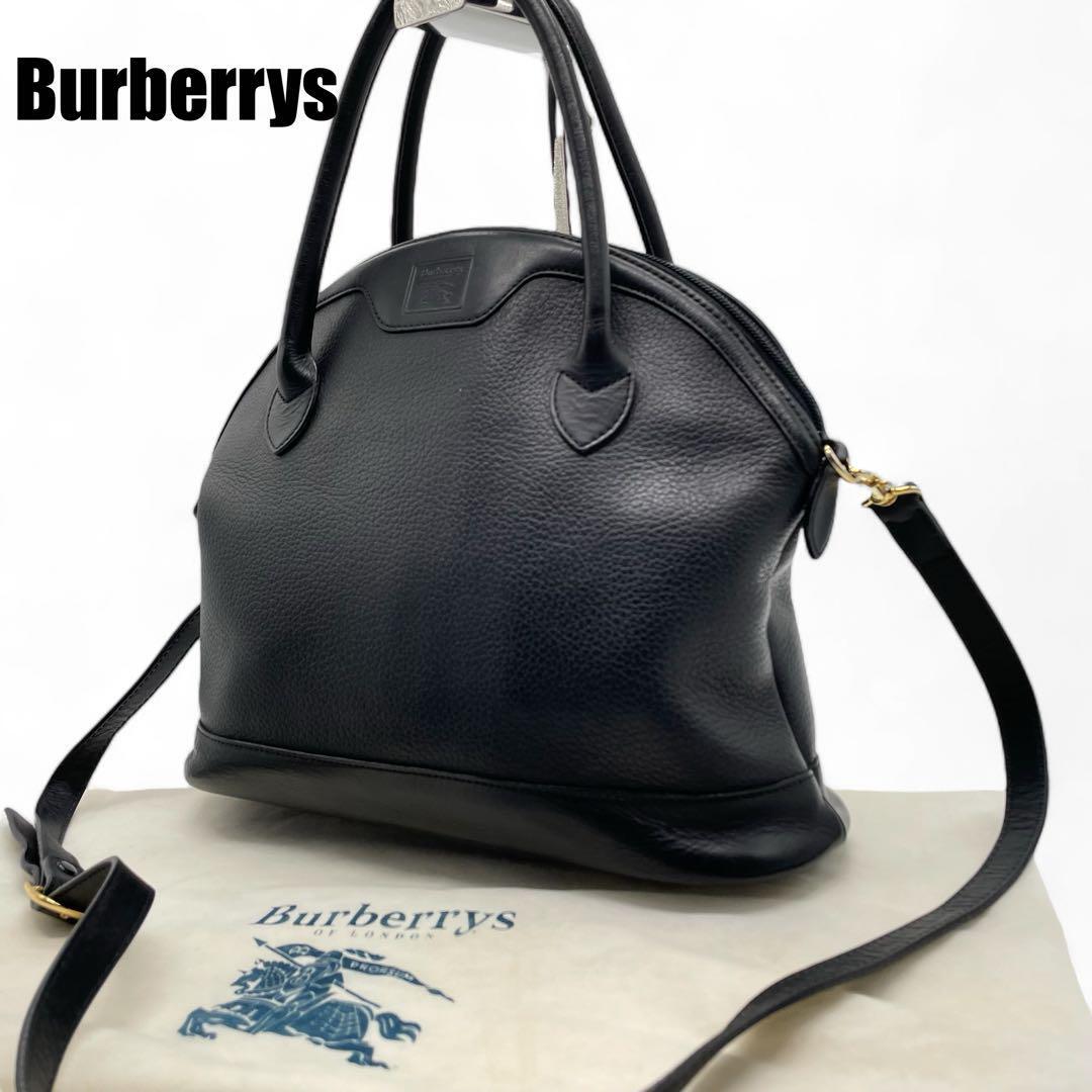 Burberry Shoulder Bag Nova Check Leather Black Authentic F1104103
