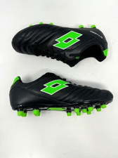 LOTTO ' STADIO 300 III FG ' BLACK/GREEN ' MENS SIZE 7 ' SOCCER CLEATS