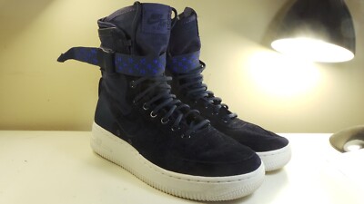 NIKE 2018 SF AF1 SPECIAL FIELD AIR FORCE 1 857872 401 NAVY 7.5 MAX DUNK 180 90