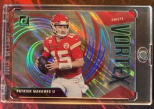2021 Donruss Football Vortex Lava SSP # 7/10 PATRICK MAHOMES  QB Chiefs