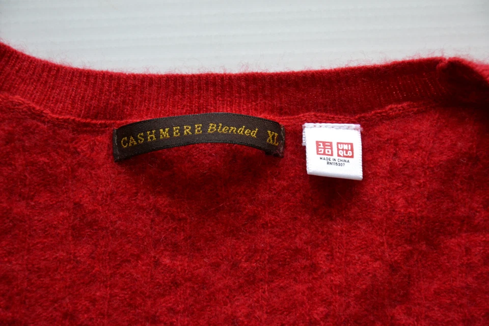 UNIQLO Cashmere Blended Women's Jumper Damen Pullover Gr. XL Red - Bild 4 von 4