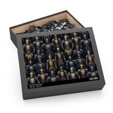 Puzzle 120, 252, 500-Piece Renaissance festival Knights Medieval Armor Fantasy
