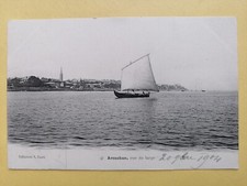 cpa 33 - Bassin d'ARCACHON Blick vom breiten BOOT PINASSE mit SEGEL geschrieben 1904