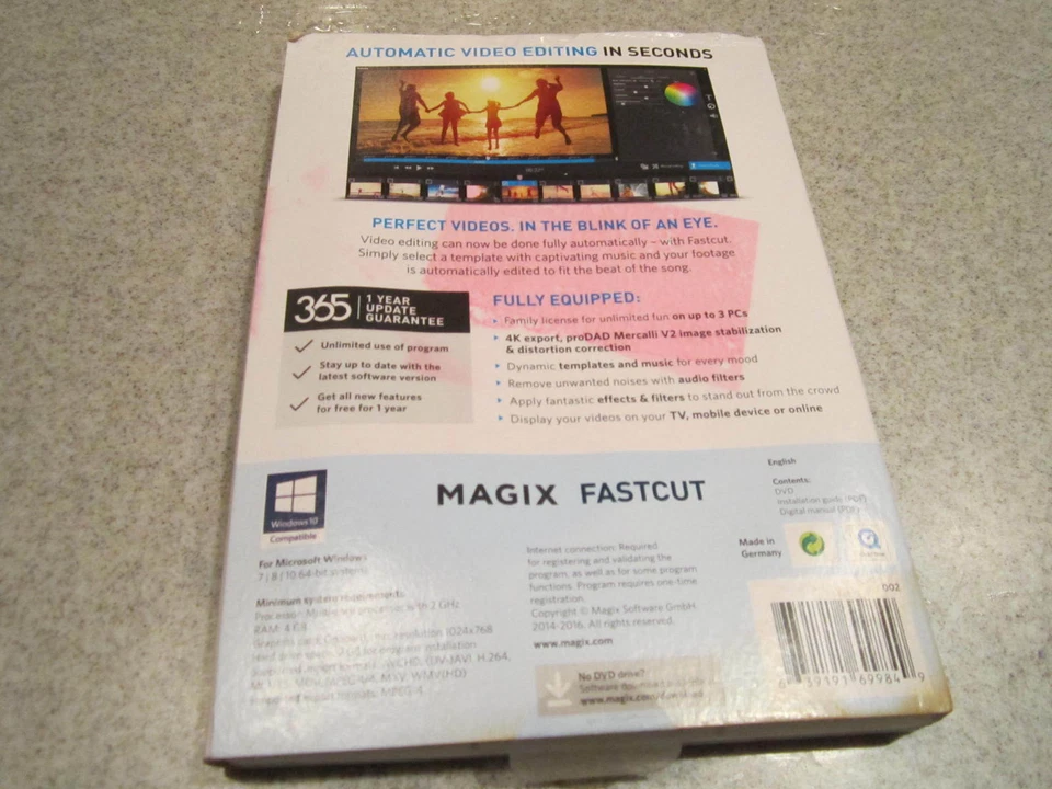 NEW Magix FastCut Software Automatic Video Editing - Image 2 of 2