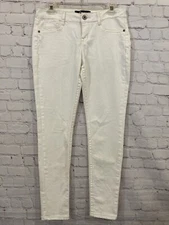 Rewash White Jeans Women's size 7 Stretch jeans pockets zip button closure