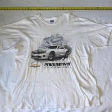 Chevy 427 T-Shirt Size XL Chevrolet Engine Car Graphic White Performance