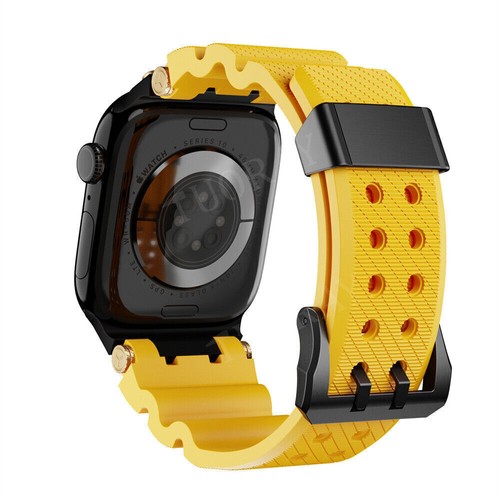 Cinturino Silicone per Apple Watch Ultra 2 49mm Serie 10 9 8 7 6 5 4 3 42mm 46mm - Foto 90 di 94