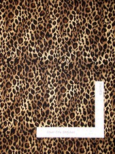 It's A Jungle Leopard Spots Black Brown Cotton Fabric Choice Fabrics By The Yard