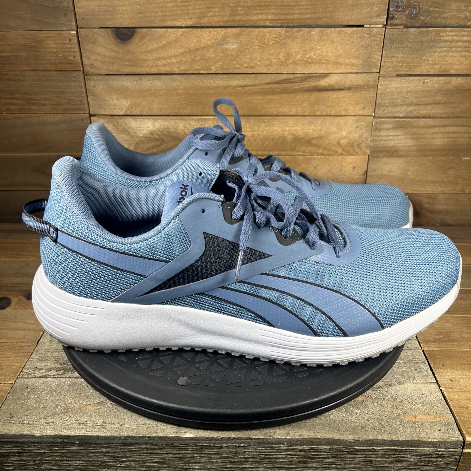 SAOLA Sneakers Reebok uomo taglia 13 Lite Plus 3.0 running blu ardesia nero stringate