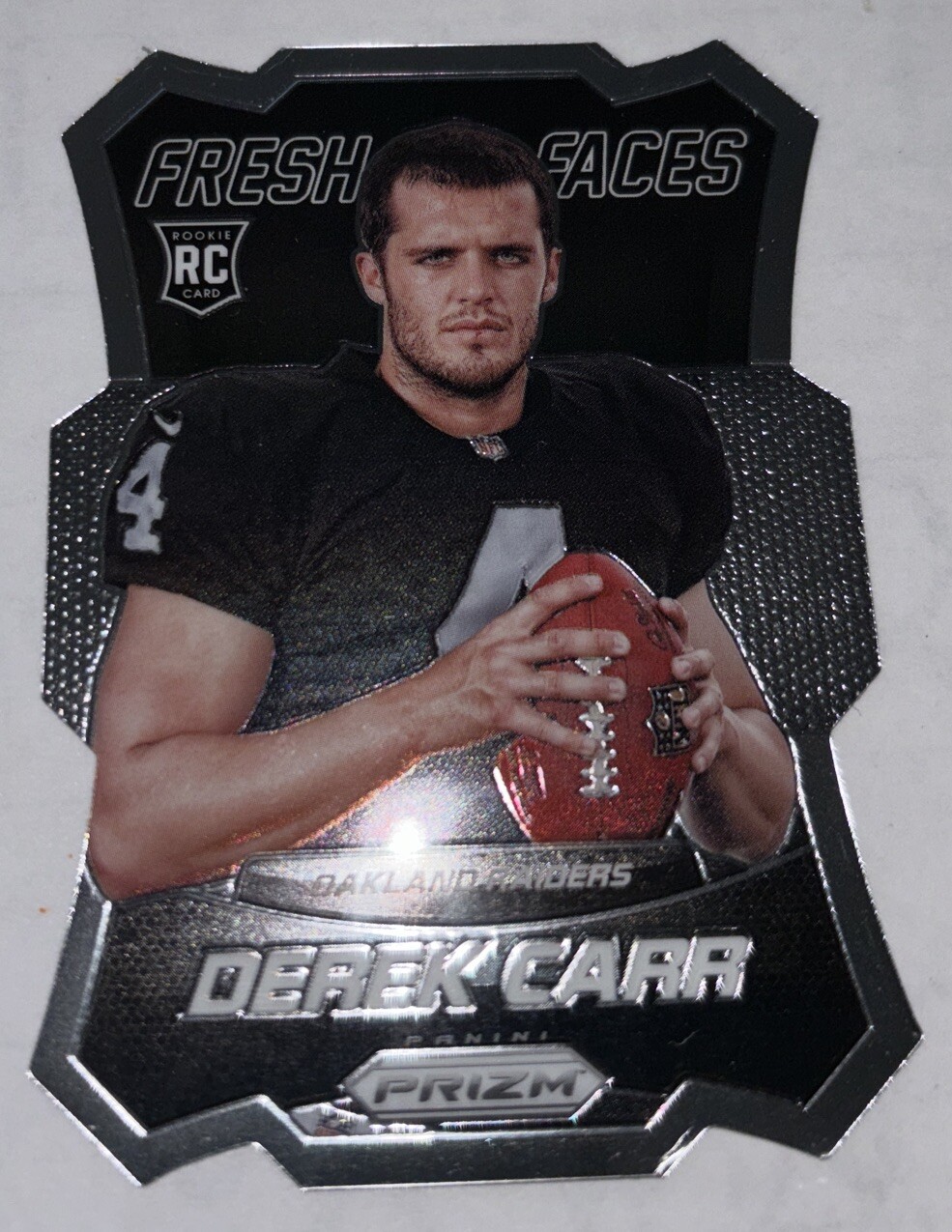 2014 Prizm Fresh Faces Silver Derek Carr #FF7 Rookie Fresno State Raiders Saints