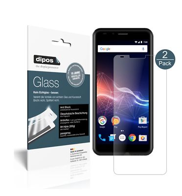 2x Schutzfolie für Vertex Impress Click 3G 2018 matt - Anti-Shock 9H Folie dipos