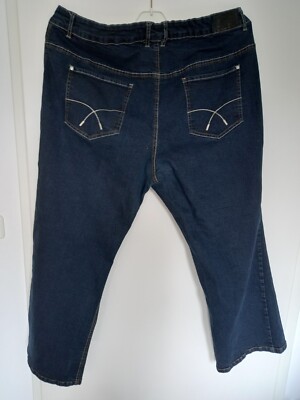 WIE NEU Damen Stretch Jeans JFM blau gerades Bein Gr. 56 Jeans for me Damenjeans
