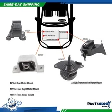 DNJ MMK1021 New Engine Motor Mount Kit For 02-06 Honda CR-V 2.4L L4 DOHC 16v