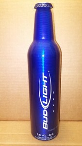 Bud Light 16 oz. alum beer bottle 2006 Anheuser-Busch Brewing Company - EMPTY