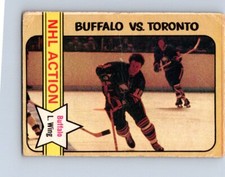 VINTAGE HOCKEY CARD 1972 OPC BUFFALO SABRES RICK MARTIN IN ACTION  NO64    