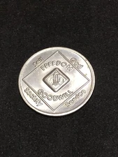 3 Year Narcotics Anonymous NA Medallion Coin Chip 1991 WSO Series Token Sobriety