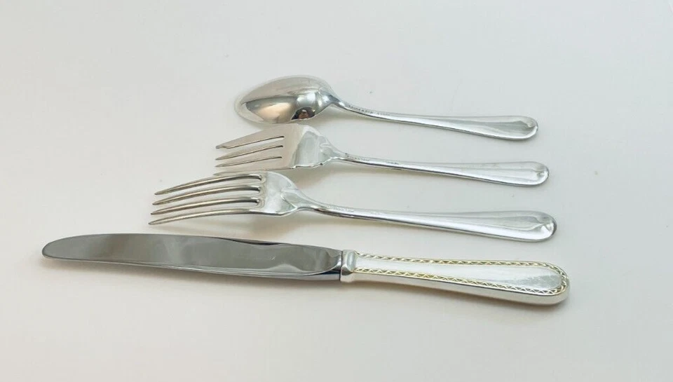 Kirk Golden Winslow Sterling Silver 4 Piece Place Setting - No Monogram - Imagem 2 de 3