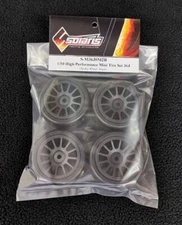 Solaris RC M-Chassis Car Mini Slick Tire Set(36-J,Black Wheel)Tamiya 3Racing