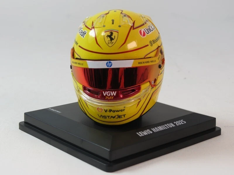 Looksmart Ferrari casco helmet #44 Lewis Hamilton 2025 1/5 LSHEL008 - Immagine 3 di 4