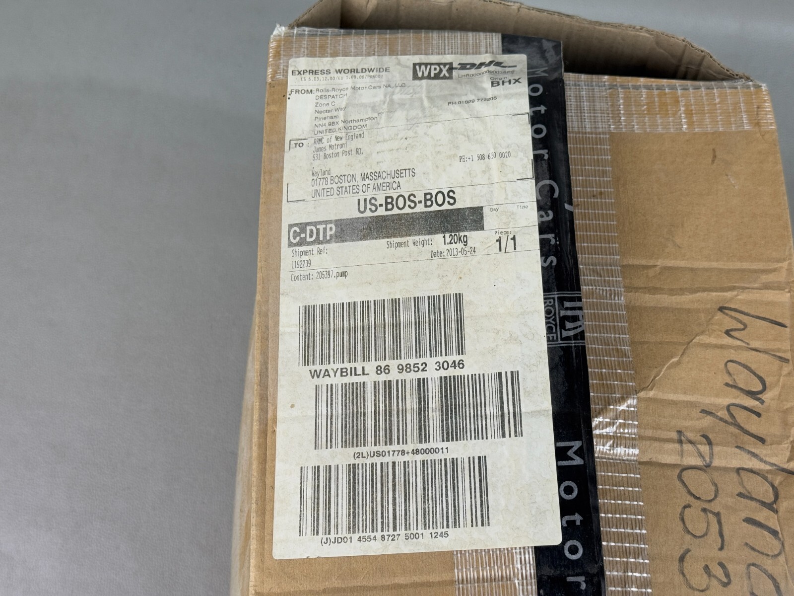 BRAND NEW! BENTLEY ROLLS-ROYCE DELIVERY UNIT WITH IN-TANK PUMP OEM # 7360640