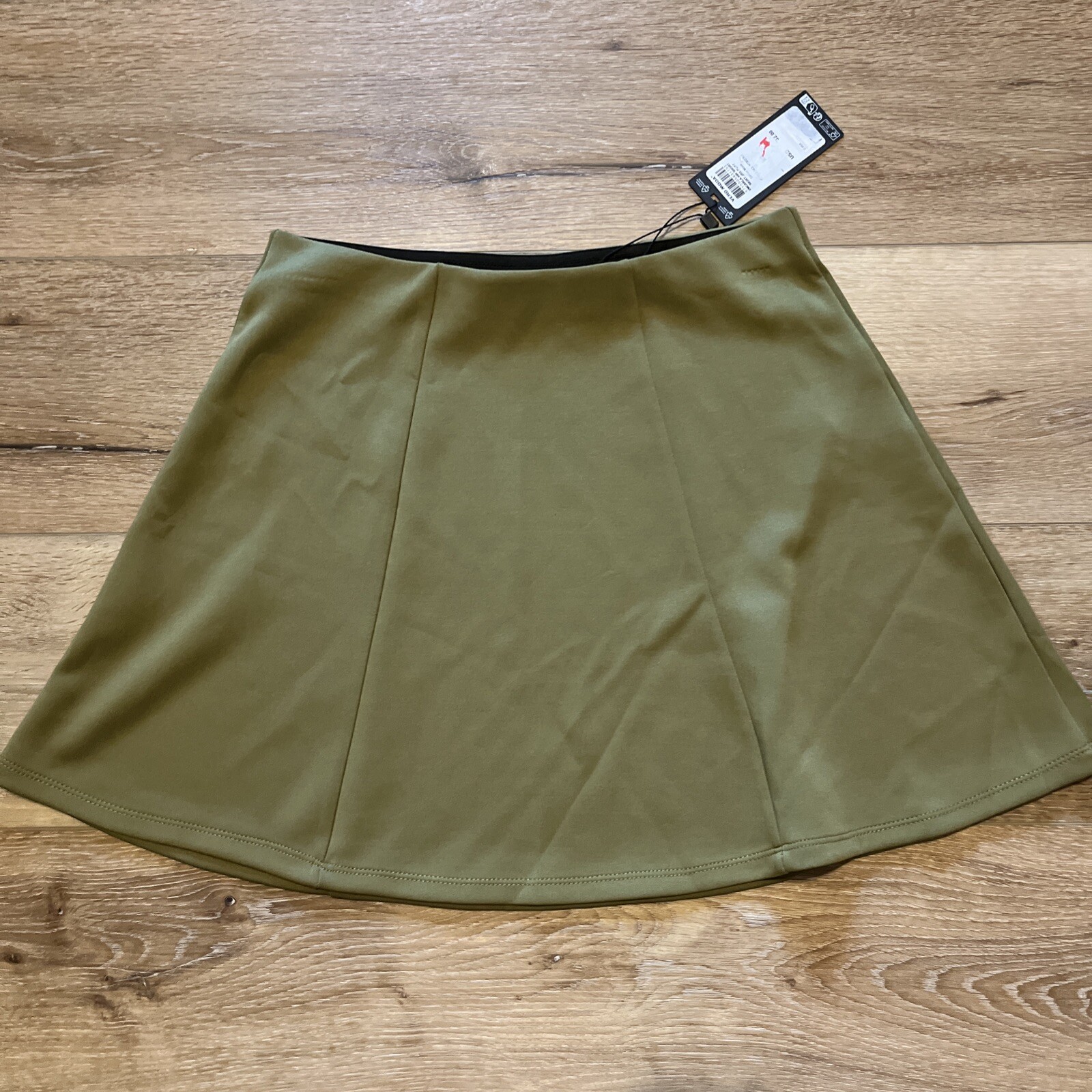 Vero Moda Carla High Waist Mini Skirt Green Moss Size XS