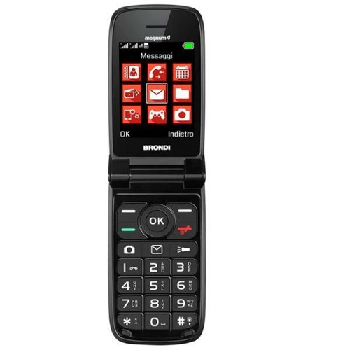 BRONDI MAGNUM 4 NOIR MAXI SCREEN CLAVIER DUAL SIM RÉTROÉCLAIRÉ PHYSIQUE - Photo 2/6