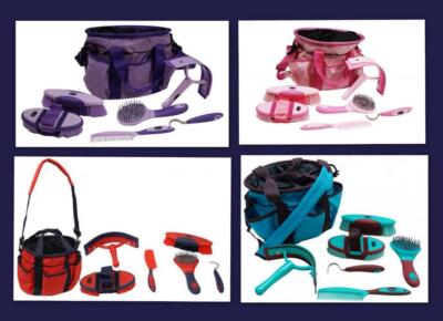 Kit De Toilettage Pour Poney/cheval Showman – 6 Outils + Sac