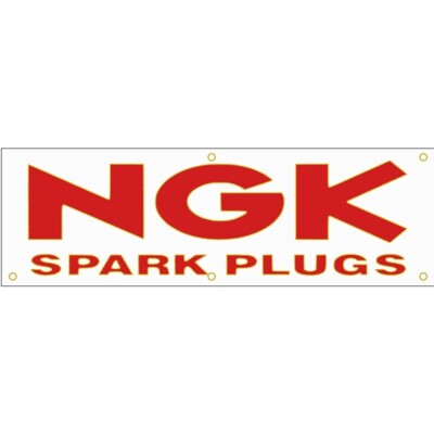 NGK Zündkerzen Banderole Werbebanner Flagge Garage
