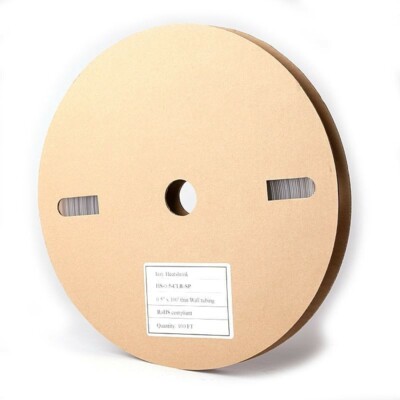 IZZY HEAT SHRINK HS-0.5-CLR-SP 100' CLEAR Spool 1/2'' Heat Shrink No Adhesive