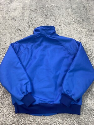 Vtg SportsMaster Jacket Mens Large Blue PolarFleece Full Zip 