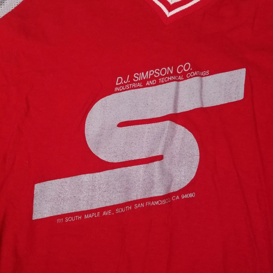 Camiseta deportiva de béisbol softbol BIKE de colección años 80 adulto "Huntley" #11 roja ver fotos Foto 2 de 4