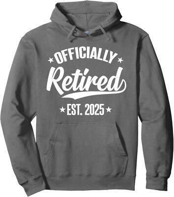 Retired Retirement Est 2025 Officially  Cool Job Unisex Hooded Sweatshirt