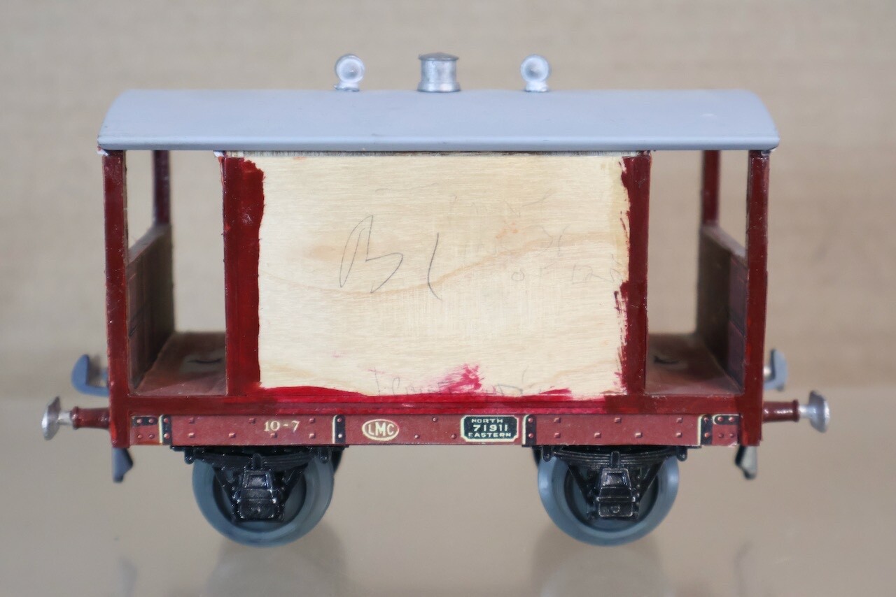 LEEDS MODEL COMPANY LMC O GAUGE KIT BUILT NE BRAKE VAN WAGON 71911 oi