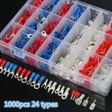 1000pcs Assorted Vehicle Car Electrical Wire Terminals Insulated Crimp Connector