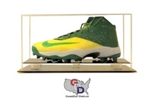 Large Shoe Display Case by GameDay Counter or Desk Top Size 17 and Under