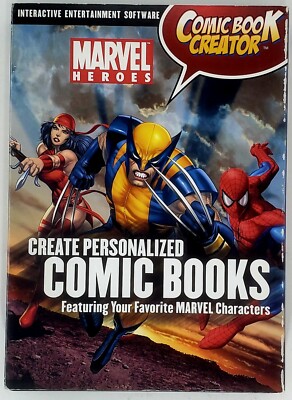 Marvel Heroes COMIC BOOK CREATOR PC CD-ROM 2006 Planet Wide Games