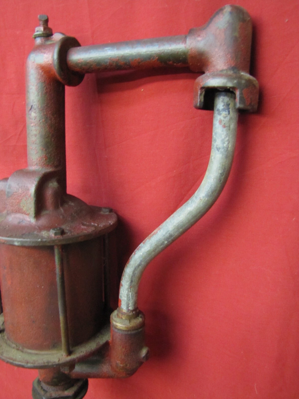 Vintage Oil Pump Dispenser Lubester Hand Pump Gas Oil Service Station