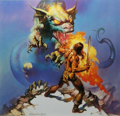 1985 Boris Vallejo Fantasy Calendar - 13 full-color paintings from books & mags - Picture 3 of 17