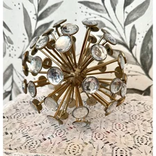 Gold colored Starburst sphere mid century retro decor