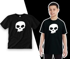 Toy Story Sid Skull T Shirt KID YOUTH Short Sleeve Black White Graphic Print New